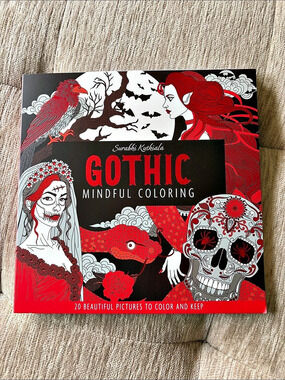 NEW Surabhi Kuthiala Embossed Gothic Mindful Coloring Book
